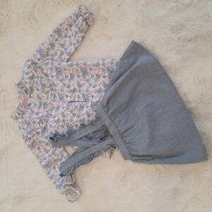 La Coqueta Ruffle Blouse and Denim Skirt Set | 3Y